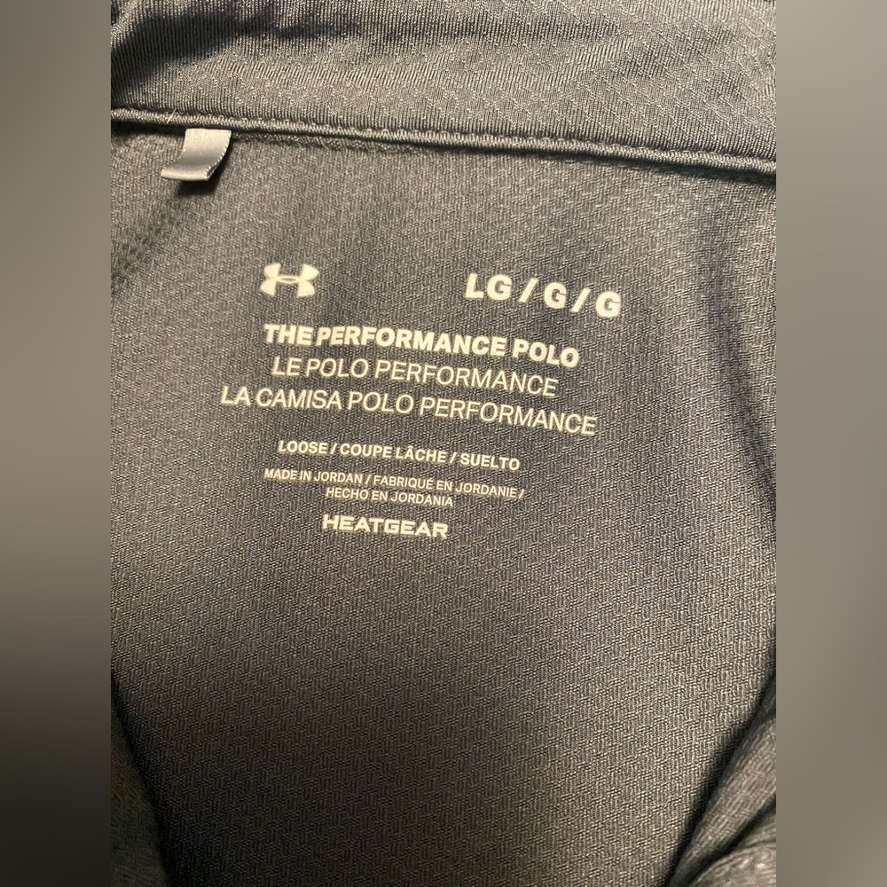 Under Armour Gray Performance Polo large - Picture 2 of 5
